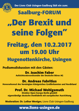 Plakat Saalburg Forum 2017